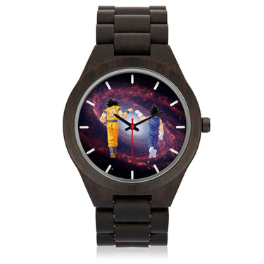 To My Brother Wooden Watch - Goku and Vegeta Call on me Brother